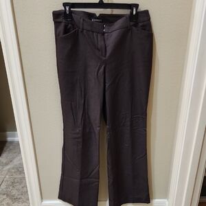 Express Brown Boot Cut Flare Pants